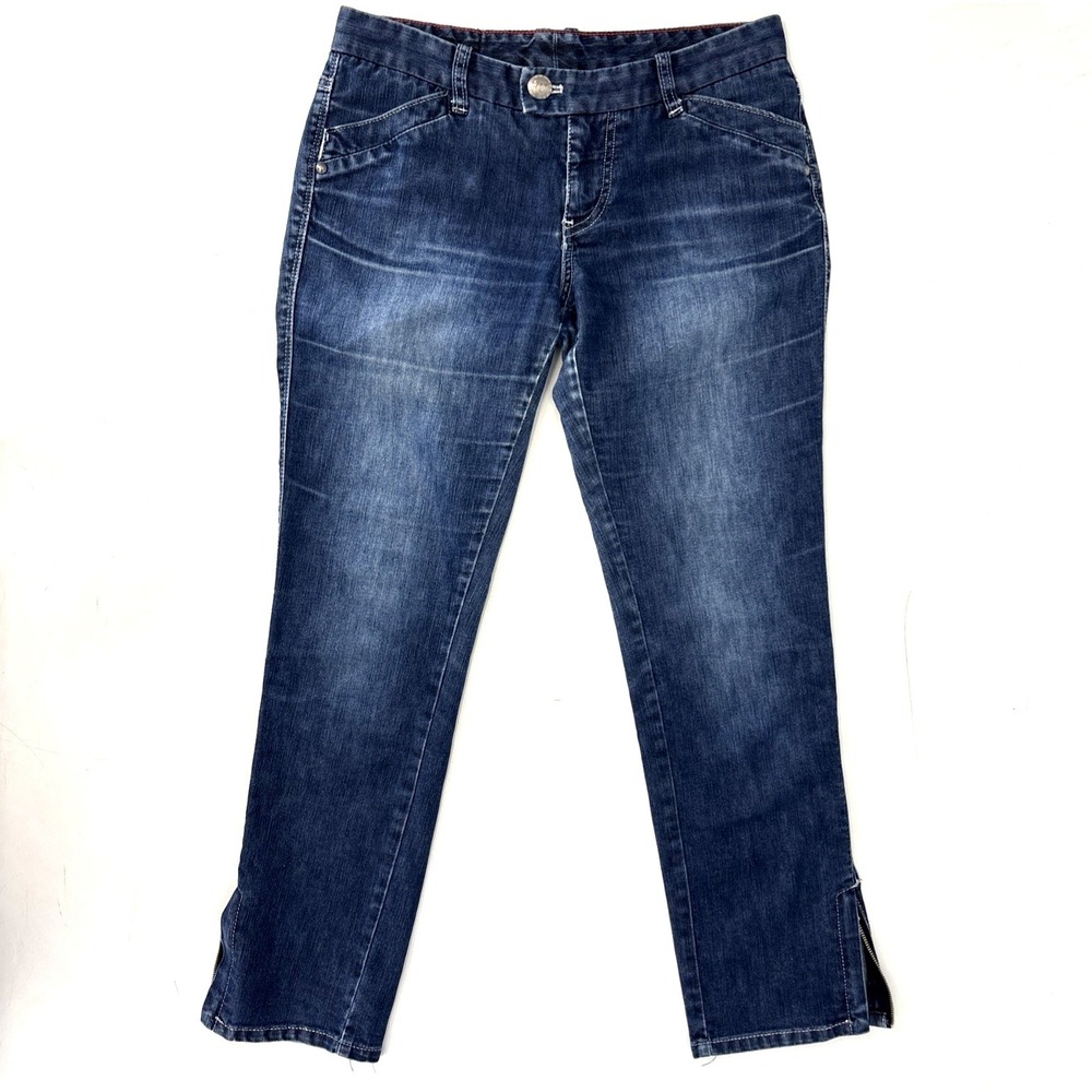 Armani Exchange Jeans Women's Size 6 Skinny Crop Stretch Zip Ankle Y2K Vintage‎